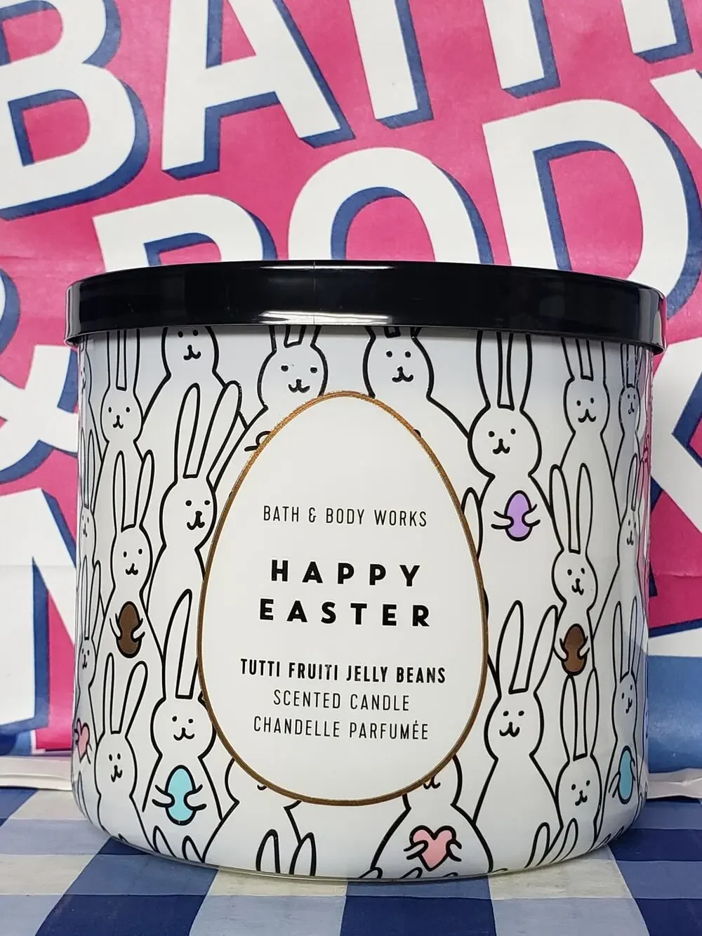 BBW Happy Easter Tutti Fruiti Jelly Beans Large 3 Wick Candle